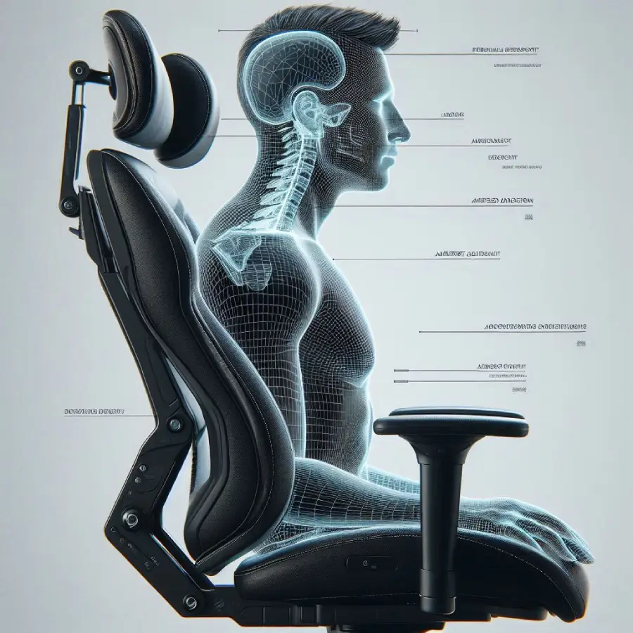 Cadeira ergonômica com tecnologia de ajuste e conforto