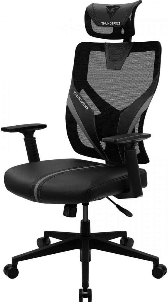 Cadeira Gamer ThunderX3 Ergonomic na cor preta
