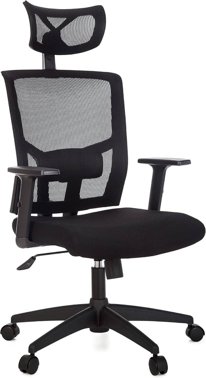 Cadeira de Escritório Presidente Giratória Ergonômica preta