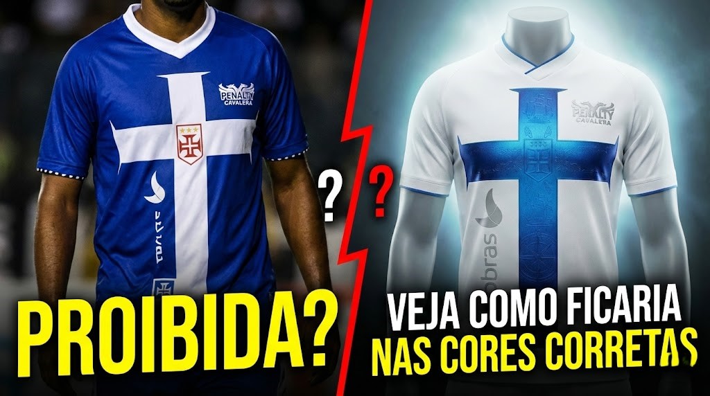 Camisa Azul Proibida do Vasco